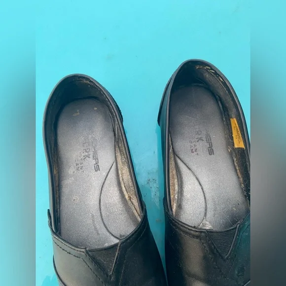 Skechers Black Slip-On Loafers: USED/PRE-OWNED/WELL WORN/OLD - Picture 2 of 12